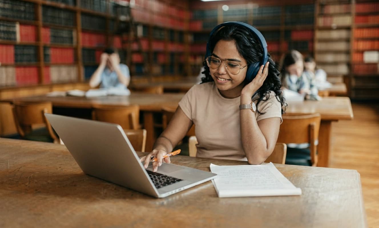 An adviser working through study abroad plans with a student.