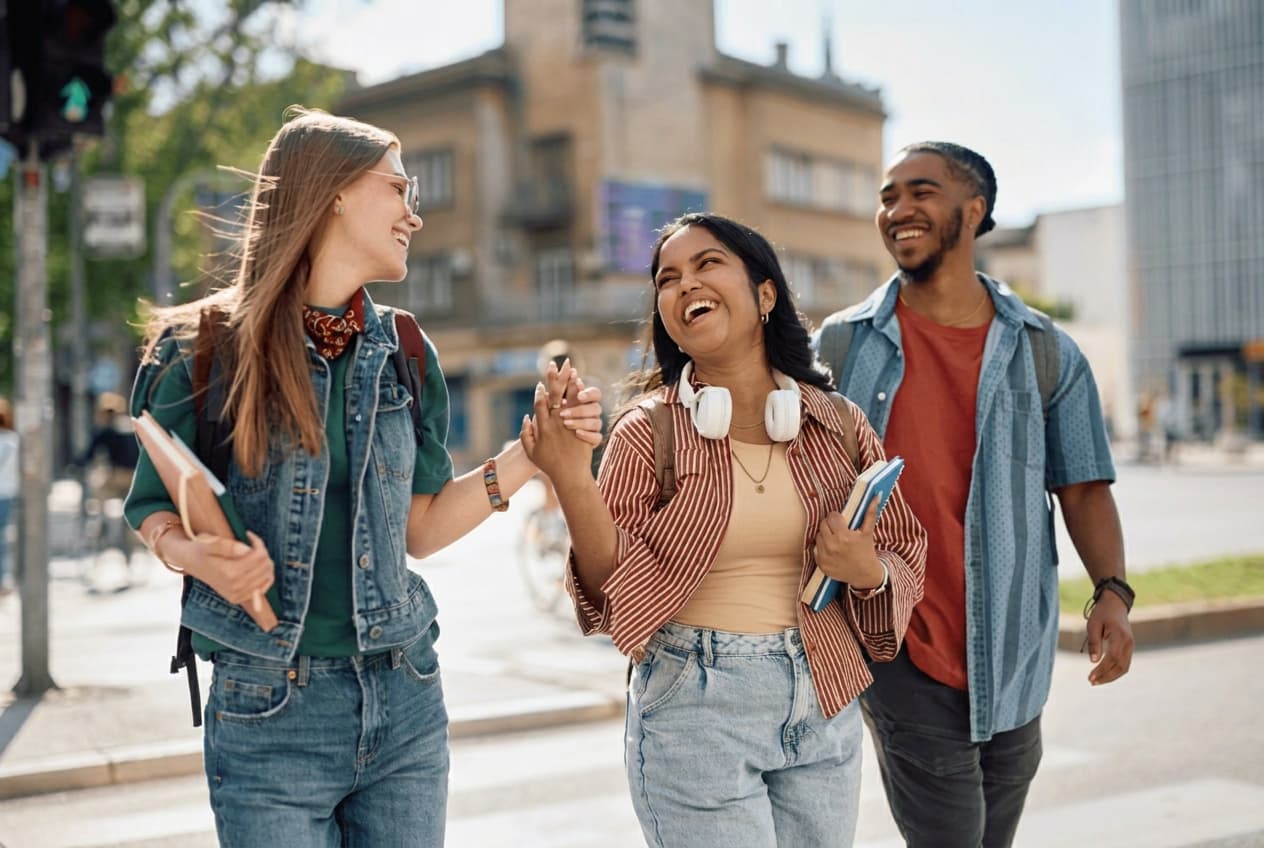 Students at an international summer programme.